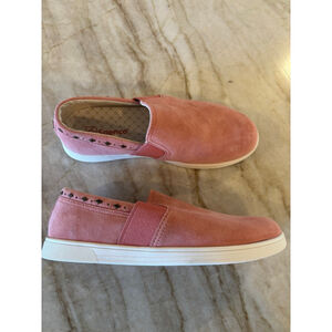 Women's Spenco Pink Suede Slip-On Flats Size 7